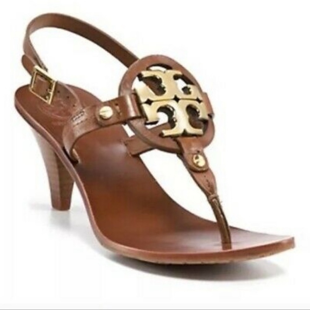 Tory Burch Leather Holly heel sandal
